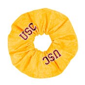USC Trojans League Gold Tonal Paisley Spirit Scrunchie